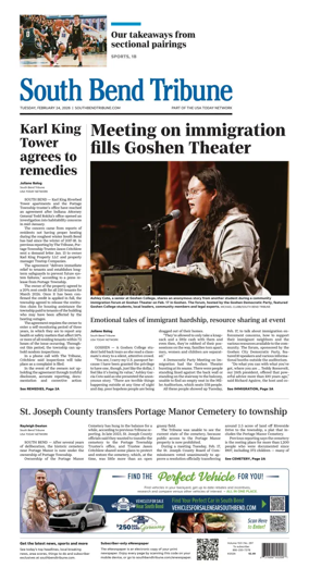Cover of South Bend Tribune