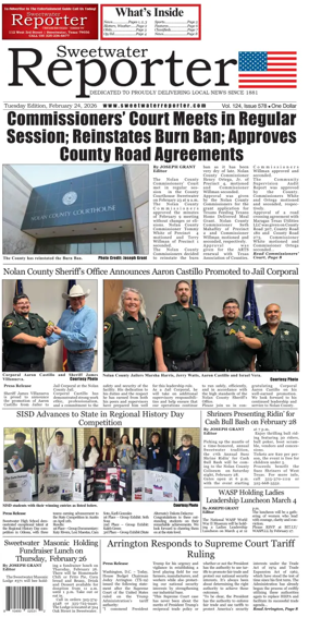 Cover of Sweetwater Reporter