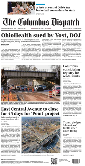 Cover of The Columbus Dispatch