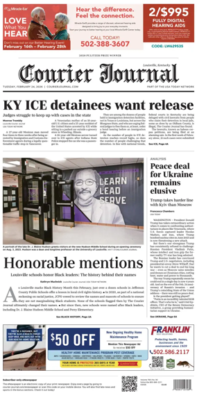 Cover of The Courier-Journal (Louisville)