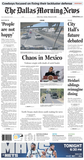 Cover of The Dallas Morning News