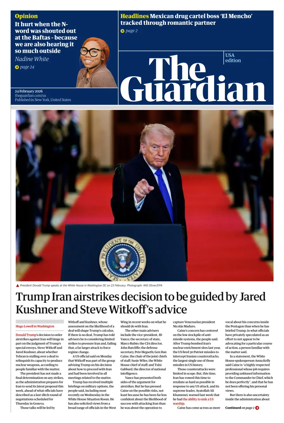 Cover of The Guardian (USA)