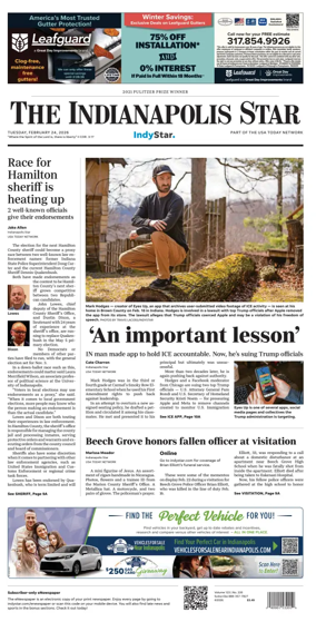 Cover of The Indianapolis Star