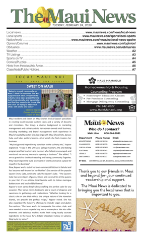 Cover of The Maui News