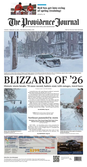 Cover of The Providence Journal