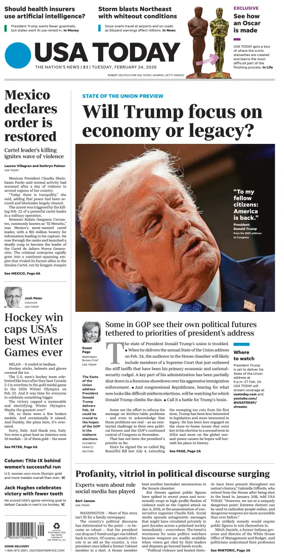 Cover of USA TODAY US Edition