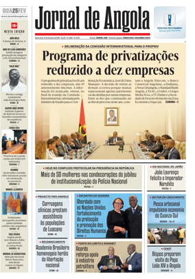 Cover of Jornal de Angola