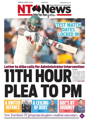 Cover of NT News