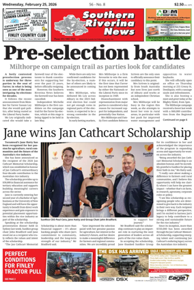 Cover of Southern Riverina news