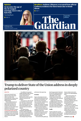 Cover of The Guardian Australia