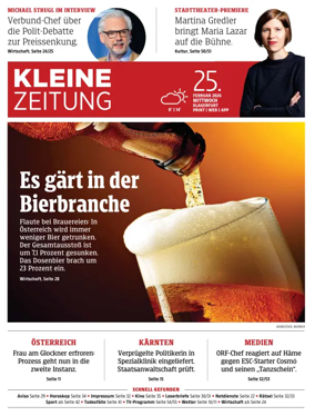 Cover of Kleine Zeitung Kaernten