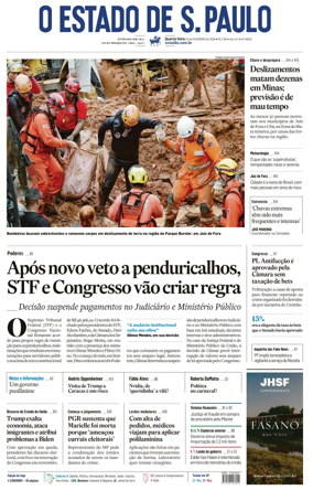 Cover of O Estado de S. Paulo