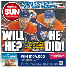 Cover of Edmonton Sun