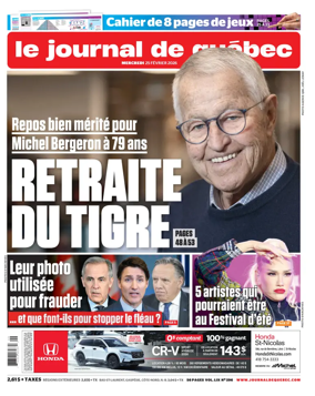 Cover of Le Journal de Quebec