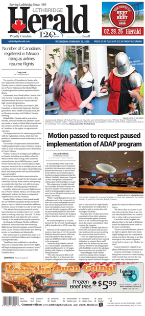 Cover of Lethbridge Herald
