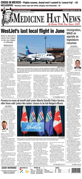 Cover of Medicine Hat News
