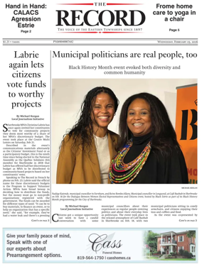 Cover of Sherbrooke Record