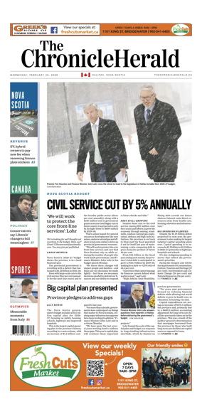 Cover of The Chronicle Herald (Metro)