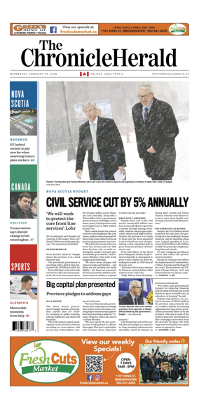 Cover of The Chronicle Herald (Provincial)