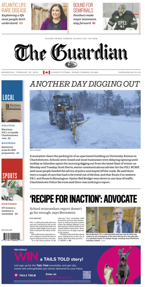 Cover of The Guardian (Charlottetown)