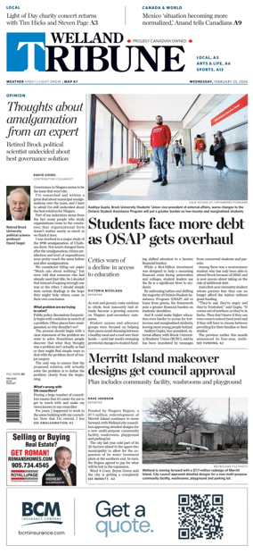 Cover of The Welland Tribune
