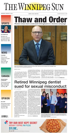 Cover of Winnipeg Sun