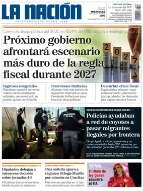 Cover of La Nacion (Costa Rica)