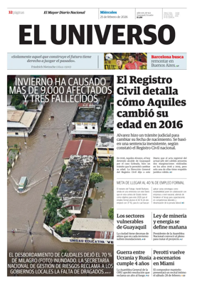 Cover of El Universo