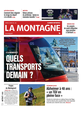 Cover of La Montagne (Clermont-Metropole)