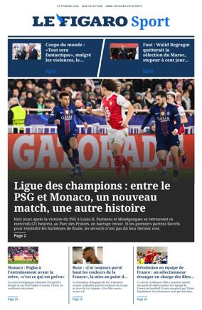 Cover of Le Figaro Sport