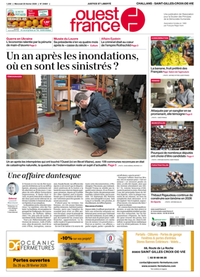 Cover of Ouest France (Challans / Saint-Gilles-Croix-de-Vie)