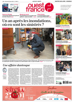 Cover of Ouest France (Nantes / Sud-Loire / Vignoble)