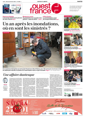 Cover of Ouest France (Nantes)