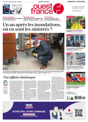 Cover of Ouest-France (Quimperle Concarneau)