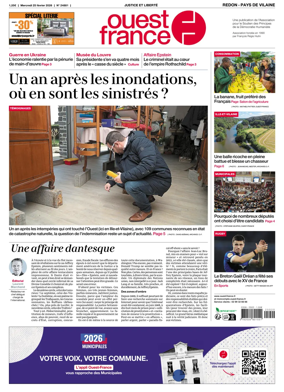 Cover of Ouest France (Redon / Pays de Vilaine)