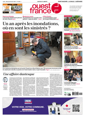 Cover of Ouest France (Saint-Nazaire La Baule Guerande)