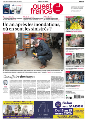 Cover of Ouest France (Sarthe)