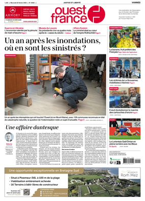 Cover of Ouest France (Vannes)