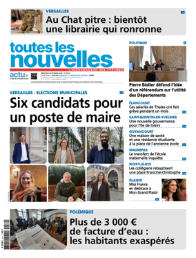 Cover of Toutes les Nouvelles (Versailles / Saint-Quentin-en-Yvelines)