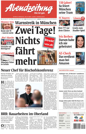 Cover of Abendzeitung Munchen