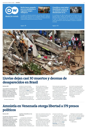 Cover of Deutsche Welle (Spanish edition)