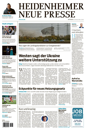 Cover of Heidenheimer Neue Presse