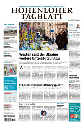 Cover of Hohenloher Tagblatt