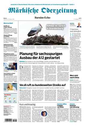 Cover of Markische Oderzeitung Bernau