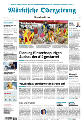 Cover of Markische Oderzeitung Eberswalde
