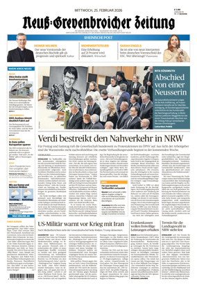Cover of Neuss-Grevenbroicher Zeitung Neuss