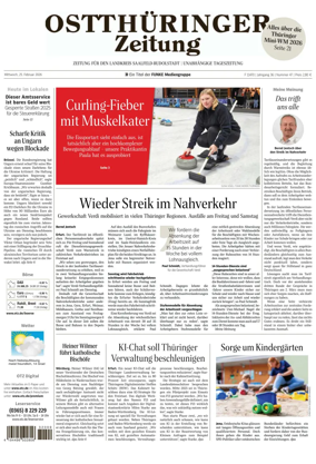 Cover of Ostthuringer Zeitung (Saalfeld)