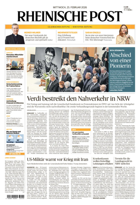 Cover of Rheinische Post - Monchengladbach and Korschenbroich