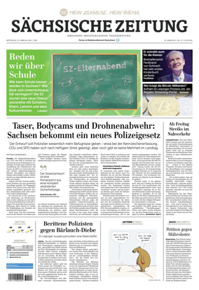 Cover of Sachsische Zeitung (Dresden)