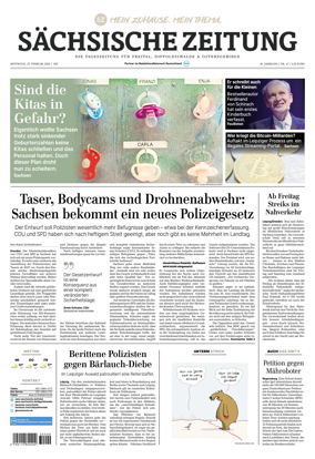 Cover of Sachsische Zeitung (Freital Dippoldiswalde & Osterzgebirge)